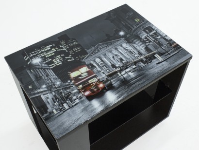 Стол журнальный BeautyStyle 5 (56,5х65х45) в стиле техно, венге, luminar 129