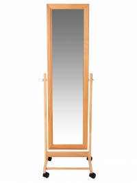 Зеркало напольное BeautyStyle 27 (135х42,5х35) в классическом стиле, светло-коричневый Зеркало напольное BeautyStyle 27 (135х42,5х35) в классическом стиле, светло-коричневый