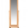 Зеркало напольное BeautyStyle 27 (135х42,5х35) в классическом стиле, светло-коричневый