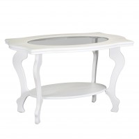 Стол журнальный Берже 1С (56х94х60) в классическом стиле, белый ясень Стол журнальный Берже 1С (56х94х60) в классическом стиле, белый ясень