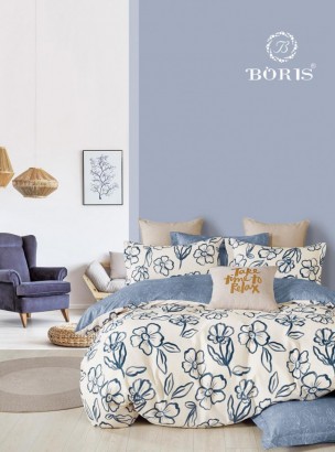Комплект постельного белья на резинке Bodroom 1.5 сп., 2 сп., евро, семейный арт. R-006