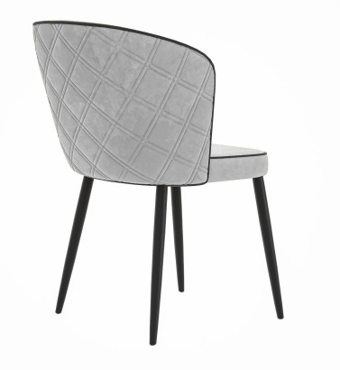 Стул DikLine 347 E28 светло-серый, ножки черные