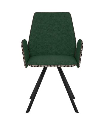 Стул DikLine 293 поворотный SB1/A2 зеленый, ножки черные