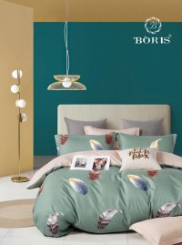 Комплект постельного белья на резинке Bodroom 1.5 сп., 2 сп., евро, семейный арт. R-007