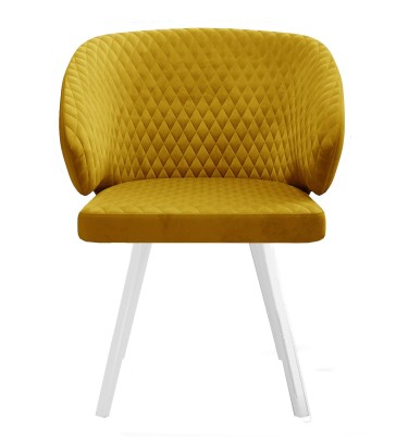 Стул DikLine 265 поворотный, Z280 апельсин, ножки белые