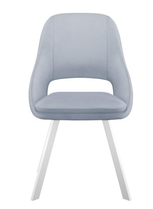 Стул DikLine 247 поворотный, Z46 перламутр, ножки белые