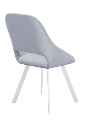 Стул DikLine 247 поворотный, Z46 перламутр, ножки белые