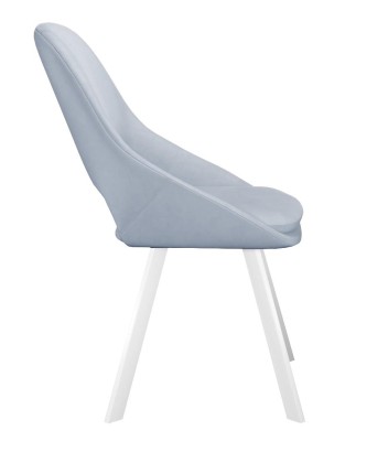 Стул DikLine 247 поворотный, Z46 перламутр, ножки белые