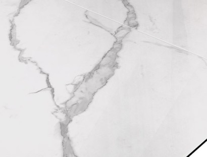 Стол DikLine SFE160 Керамика Белый мрамор/подстолье черное/опоры черные (2 уп.)