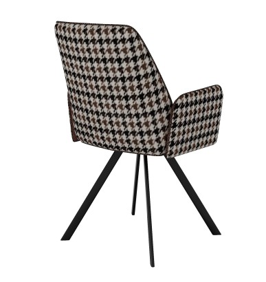 Стул DikLine 293 поворотный SB3/A2 шоколад, ножки черные