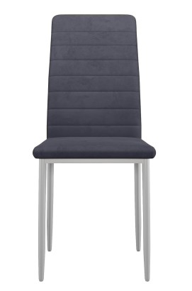 Стул DikLine ТЕКС каркас белый/ B28 ANTRACITE