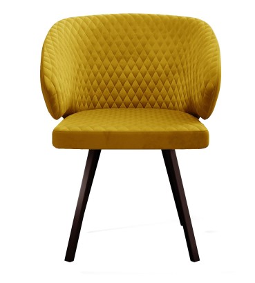 Стул DikLine 265 поворотный, Z280 апельсин, ножки черные