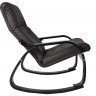 Кресло-качалка Сайма (94х69х92) в скандинавском стиле, чёрный, шоколад