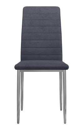 Стул DikLine ТЕКС каркас хром/ B28 ANTRACITE