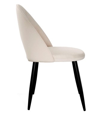 Стул DikLine 283 поворотный C103 крем, ножки черные