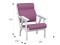 Кресло Вега 10 ткань (95х63х90) в классическом стиле, пурпурный, снег