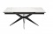 Обеденный стол KW160 мрамор С41 (керамика белая), опоры черные - DikLine