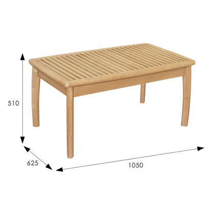 Стол журнальный Массив решетка (51х105х62,5) в классическом стиле, бук