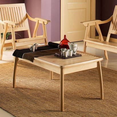 Стол журнальный Массив решетка (51х105х62,5) в классическом стиле, бук