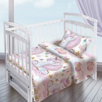 Комплект постельного белья КПБ Детский Золотой единорог арт. 13247