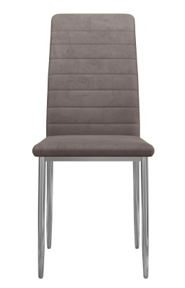 Стул DikLine ТЕКС каркас хром/ B5 LATTE