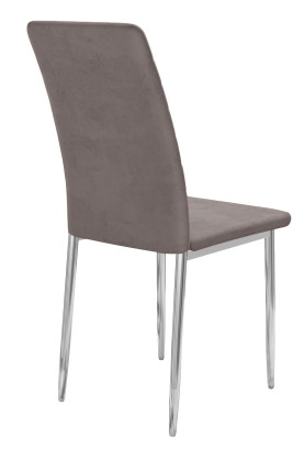 Стул DikLine ТЕКС каркас хром/ B5 LATTE