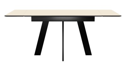 Стол DikLine SKM120 Керамика Krater Perla (бежевый матовый)/подстолье черное