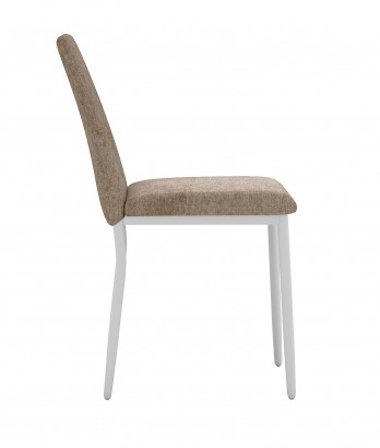 Стул DikLine 270 SB4 бежевый, ножки белые