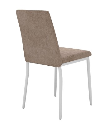 Стул DikLine 270 SB4 бежевый, ножки белые