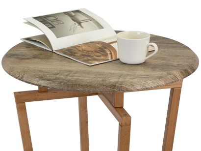 Стол журнальный Рилле 440 пленка крымский состаренный/ (55х55х55) в скандинавском стиле,