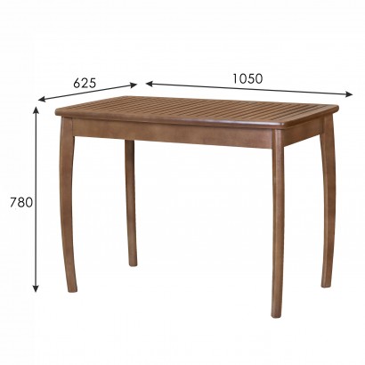 Стол обеденный Массив-решетка (78х105х62,56) в классическом стиле, орех