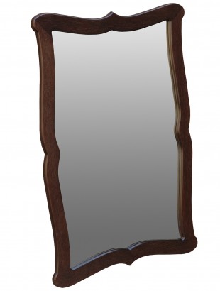 Зеркало навесное Берже 23 (97х67х1,6) в стиле классики, темно-коричневый