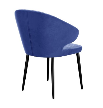 Стул DikLine 355 микровелюр Z20 синий/ ножки черные