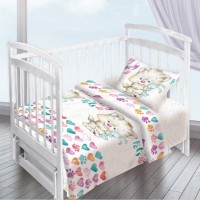 Комплект постельного белья КПБ Детский Котенок с зайкой арт. 8970-1