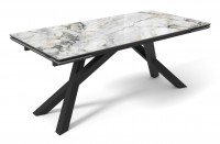 Стол DikLine SKD160 Керамика FNZW 162806176 ARCTIK OCEAN/подстолье черное/опоры черные (2 уп.), Стол DikLine SKD160 Керамика FNZW 162806176 ARCTIK OCEAN/подстолье черное/опоры черные (2 уп.),