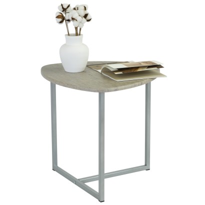 Стол журнальный BeautyStyle 11 (51х55х55) в стиле лофт, серый шпат, металл