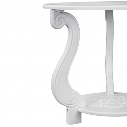 Стол журнальный Грация (М) ЛАЙТ (53х58х58) в классическом стиле, белый