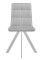 Стул DikLine 230 поворотный B22 GREY, ножки белые
