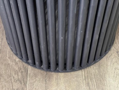 Стол DikLine AKR120 Керамика Krater Perla (бежевый матовый)/подстолье черное/опоры черные (2 уп.),