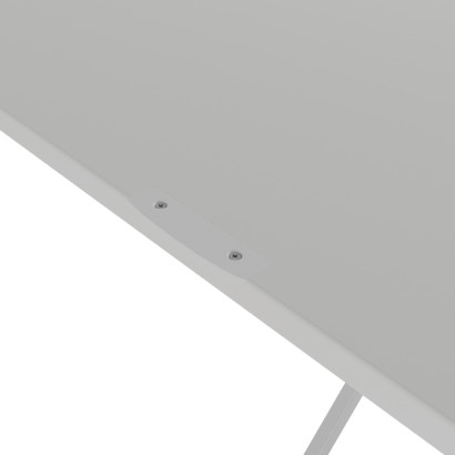 Стол универсальный трансформируемый АНДРЭ ЛДСП (40х85х55) в стиле лофт, белый, хром