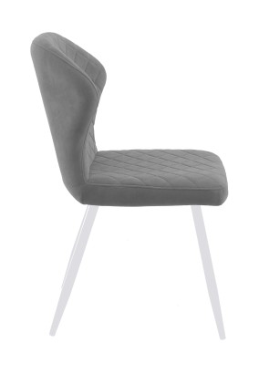 Стул DikLine 239М B22 GREY, ножки белые