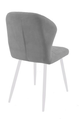 Стул DikLine 239М B22 GREY, ножки белые