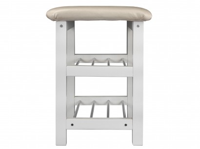 Банкетка Спея белый/экокожа (49х58х35) в классическом стиле, белый