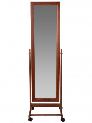Зеркало напольное BeautyStyle 27 (135х42,5х35) в классическом стиле, махагон