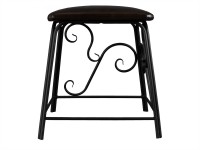 Банкетка Сартон 31 экокожа (50х42,5х42,5) в стиле прованс, черный, коричневый Банкетка Сартон 31 экокожа (50х42,5х42,5) в стиле прованс, черный, коричневый