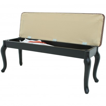 Банкетка Вивальди с ящиком (43х105х32) в классическом стиле, венге, коронка