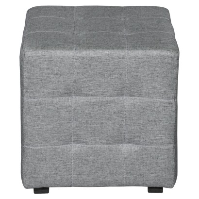 Банкетка BeautyStyle 6, модель 400 (40х40х40) в скандинавском стиле, ткань серый