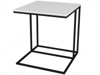 Стол придиванный Эгрет (55х50х50) в стиле лофт, белый Стол придиванный Эгрет (55х50х50) в стиле лофт, белый