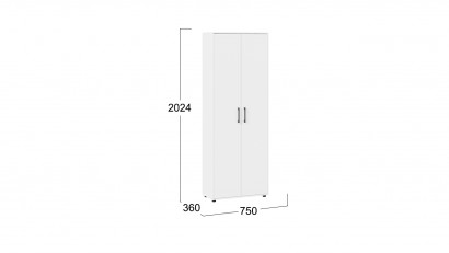 Шкаф комбинированный «Витра» тип 1 цвет: дуб сонома, белый ясень