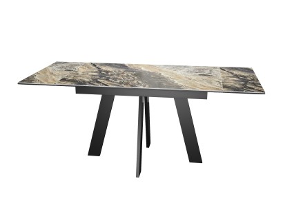 Стол DikLine SKM120 Керамика Amadeus/подстолье черное/опоры черные